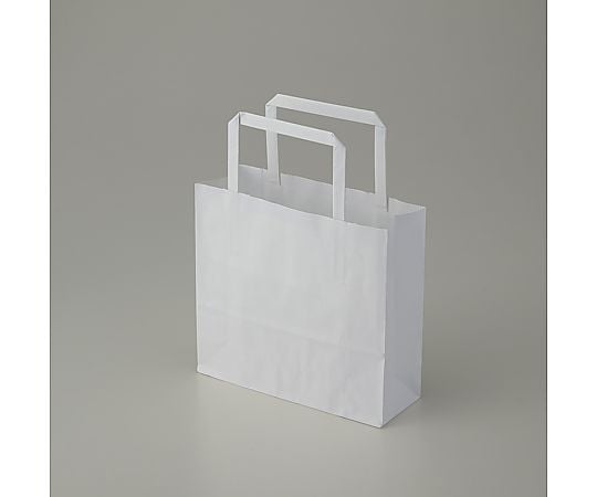 手提げ紙袋　25チャームバッグ　平手　18-2　晒白無地　50枚