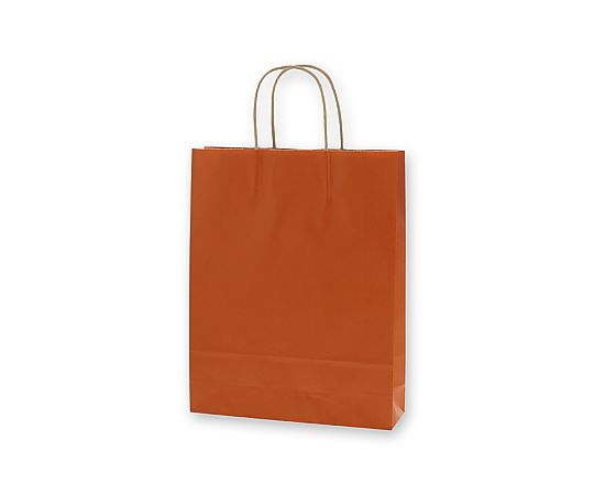 手提げ紙袋　25チャームバッグ　MS1　未晒　オレンジC　50枚