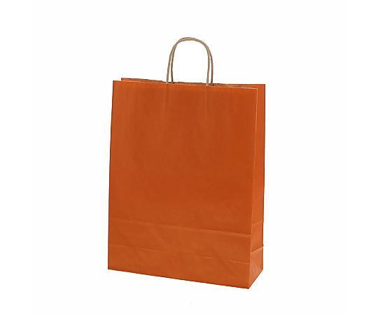 手提げ紙袋　25チャームバッグ　2才　未晒　オレンジC　50枚