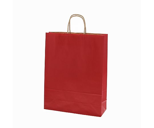 手提げ紙袋　25チャームバッグ　2才　未晒　赤C　50枚