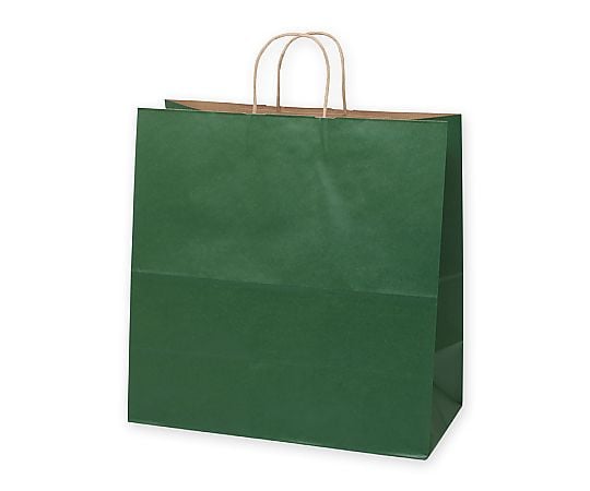 手提げ紙袋　25チャームバッグ　45-1　未晒　グリーンC　50枚