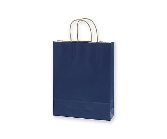 手提げ紙袋　25チャームバッグ　MS1　未晒　ネイビーNC　50枚