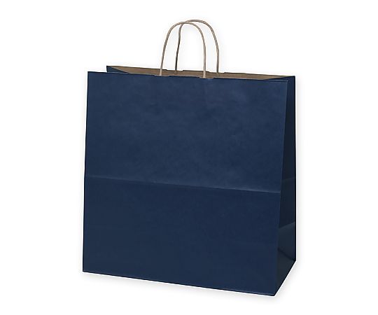 手提げ紙袋　25チャームバッグ　45-1　未晒　ネイビーNC　50枚