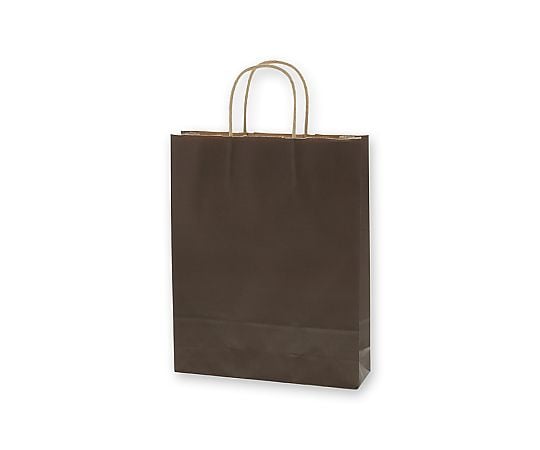 手提げ紙袋　25チャームバッグ　MS1　未晒　焦茶C　50枚