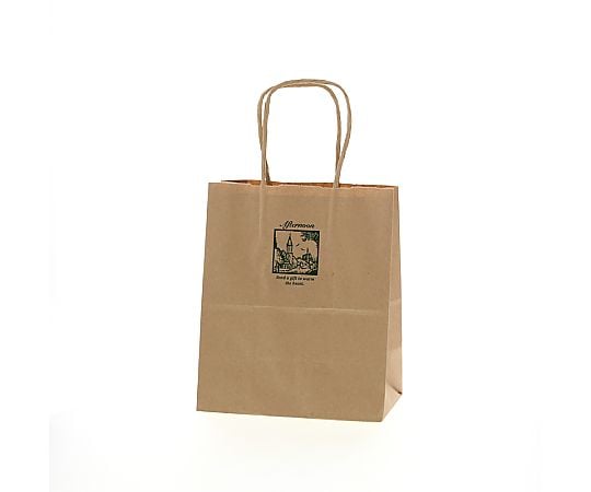 手提げ紙袋　25チャームバッグ　21-12　アフタヌーン　50枚