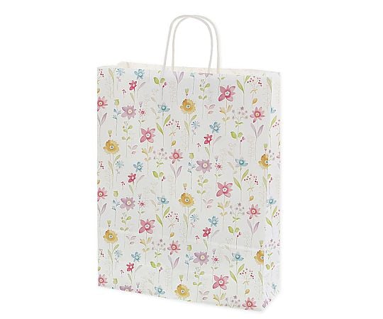 手提げ紙袋　25チャームバッグ　2才　フラワーアラカルト　50枚