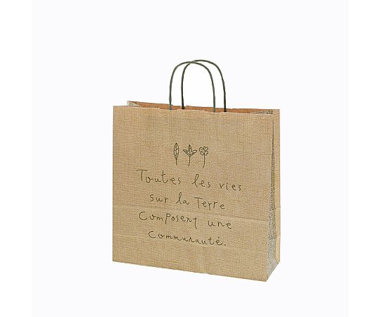 手提げ紙袋　25チャームバッグ　3才　ナテュール　G　50枚