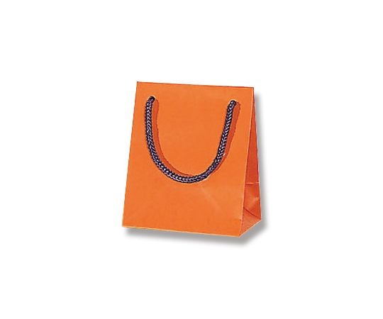 64 0926 59 手提げ紙袋 ブライトバッグ T 5 Dオレンジ マットタイプ 10枚 Axel アズワン