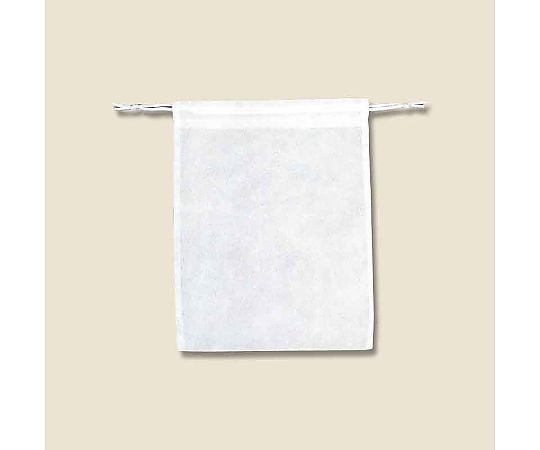 不織布バッグ　巾着タイプ　K25-33　薄口シロ　10枚