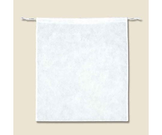 不織布バッグ　巾着タイプ　K53-60　薄口シロ　10枚