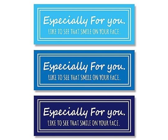 強粘ギフトシール　ユニバーサル　スカイ　84枚