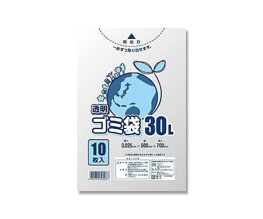 ゴミ袋　LD　透明　30L025　30L　10枚