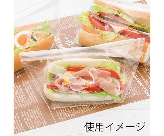 OPベーカリー袋　亀底24-15　ノッチ付　無地　100枚