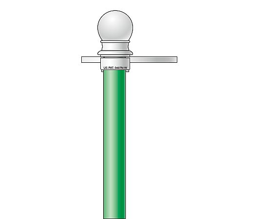 竿　スタイリッシュポール　緑　1本