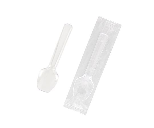 プラスチックスプーン　8cm　単袋　透明　100本