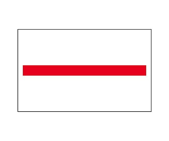 ハンドラベラー用　ラベル　UNO2W用　赤一本線　上質紙　強粘　6巻