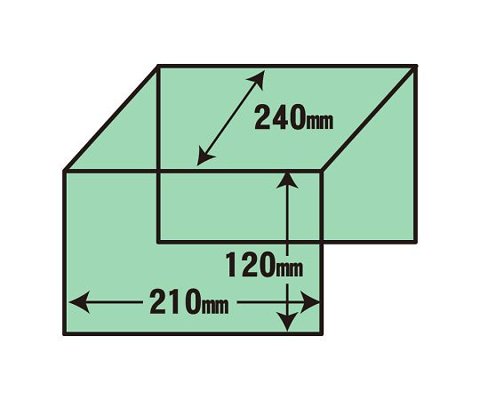 コの字型ディスプレイ　3面　240×210　1個　007306207