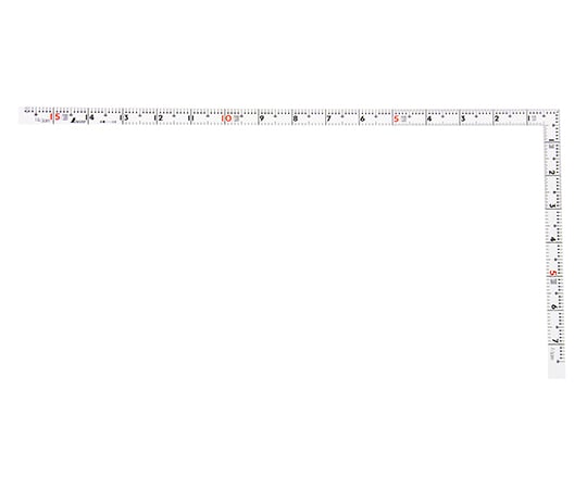 曲尺同厚　ホワイト　1尺5寸　表裏同目　名作