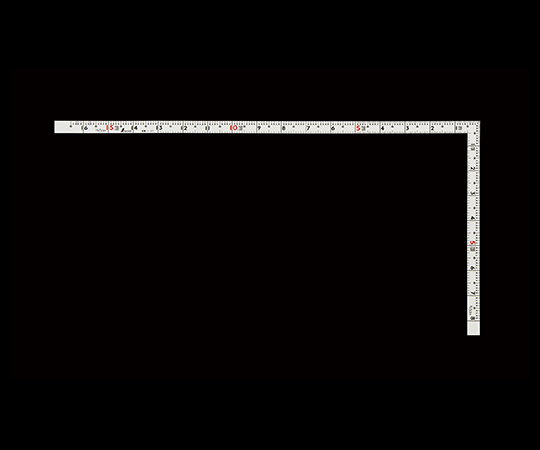 曲尺同厚　ホワイト　1尺6寸/50cm　併用目盛　名作