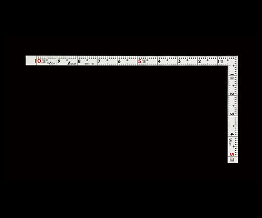 曲尺同厚　ホワイト　1尺/30cm　併用目盛　名作