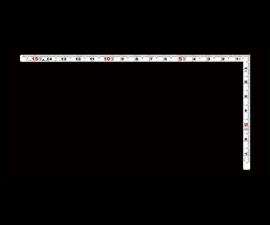 曲尺平ぴた　ホワイト　1尺5寸/50cm　併用目盛