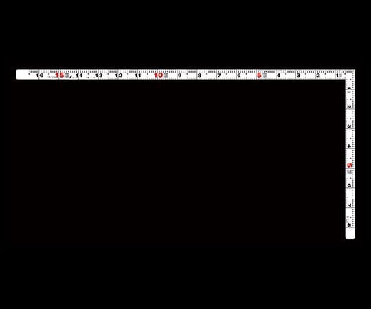 曲尺平ぴた　ホワイト　1尺6寸/50cm　併用目盛