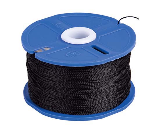 ポリエステル水糸　リール巻　極太　1.2mm　120m　ブラック