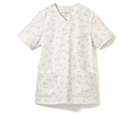 プリントスクラブ　白地×アニマル柄　EL