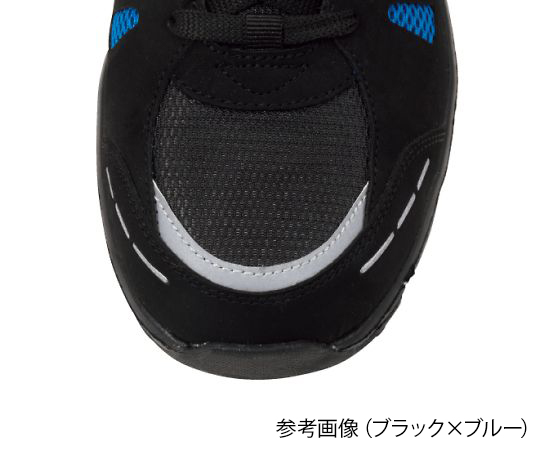 Sシューズ　ヒモ　ブラック×レッド　25.5cm　S4161