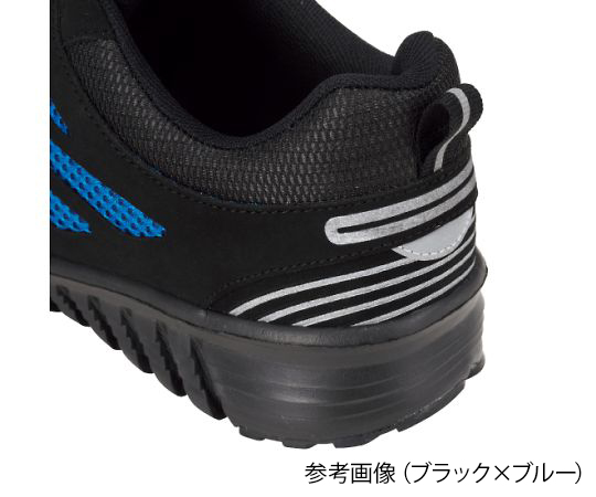 Sシューズ　ヒモ　ブラック×レッド　25.5cm　S4161