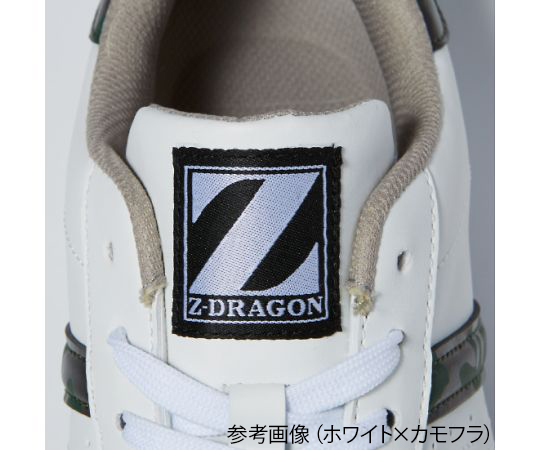 Sシューズ　ヒモ　ホワイト×ブラック　25.0cm　S3171-1