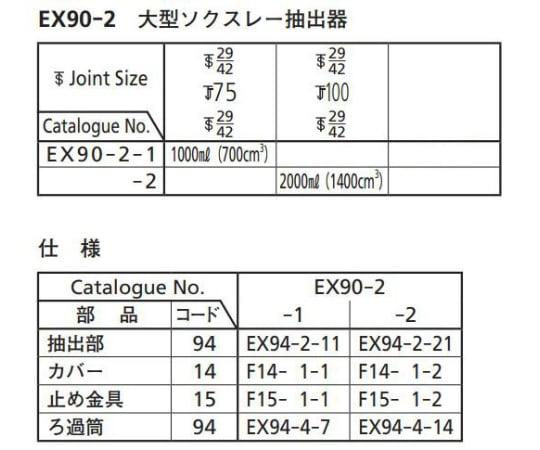 large Soxhlet extractor EX90-2-1