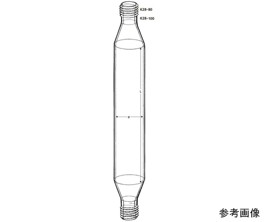 glass column K28-100-380