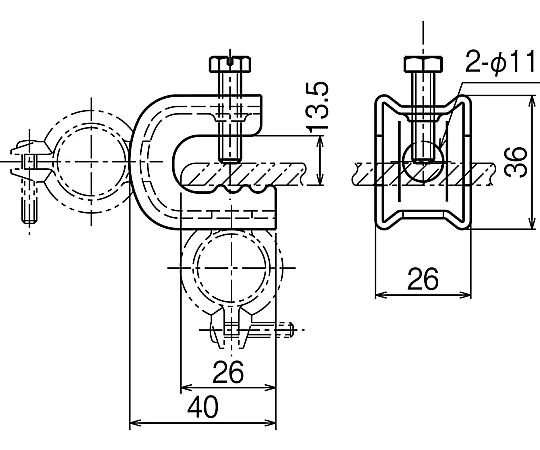 64-1092-03 パイラック（溶融亜鉛仕上げ）1セット（20個入） Z-PH1S