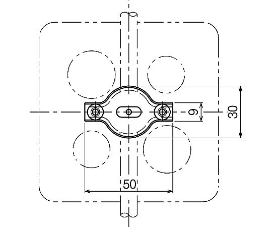 64-1092-53 ボックス支持金具 1セット（20個入） TPC4B 【AXEL】 アズワン