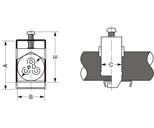 64-1093-32 ケーブラー（1段用）1セット（10個入） K15-1A 【AXEL