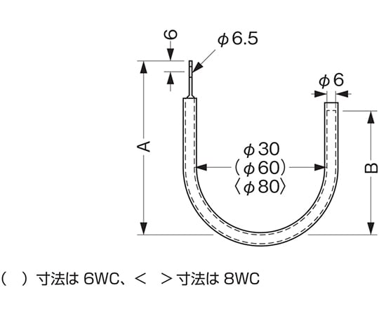 64-1093-83 ケーブル支持金具 1セット（20個入） 6WC 【AXEL