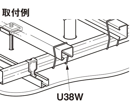 64-1094-03 軽みぞ形鋼・ダクター交差金具 1セット(20個入 64-1094-03 軽みぞ形鋼・ダクター交差金具 1セット(20個入