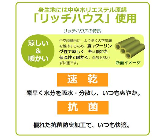 安全靴用靴下　強フィットソックス　ホワイト　TFS-01-WHWH