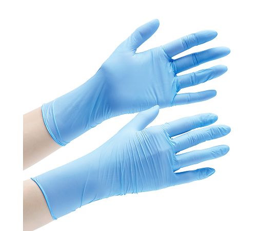 ニトリル手袋 加硫促進剤不使用 ベルテ722 SS ブルー パウダーフリー 100枚入 VERTE-722-SS