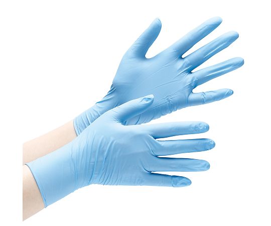 ニトリル手袋 加硫促進剤不使用 ベルテ728 LL ブルー パウダーフリー 100枚入 VERTE-728-LL