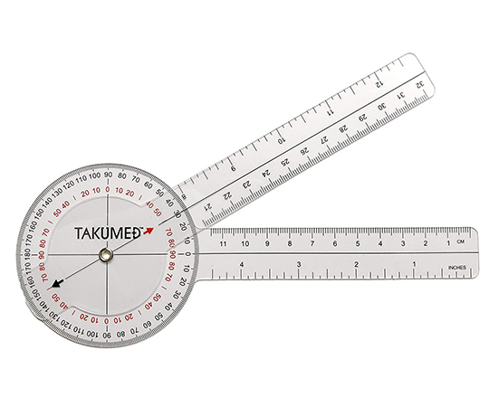 64-1130-62 TAKUMED プラスチック 角度計 ゴニオメーター Type D 1