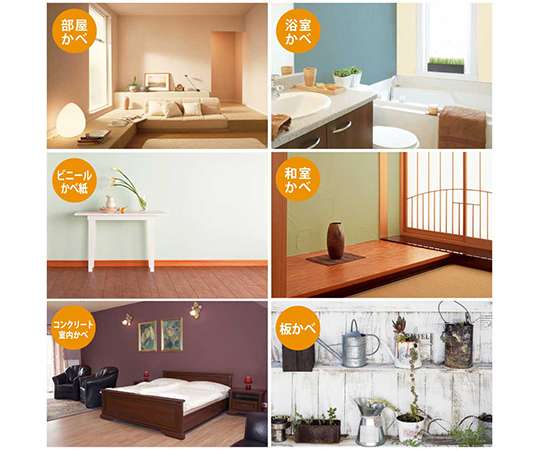 64 1152 68 水性かべ紙クロス用 サックスブルー 1l Axel アズワン