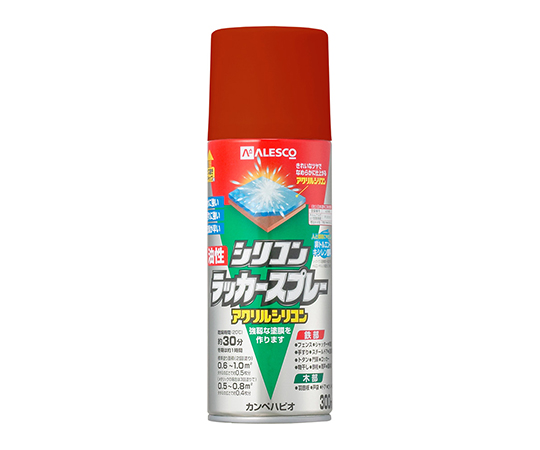 64-1160-90 油性シリコンラッカースプレー あかさび色 300mL 587645242300 【AXEL】 アズワン