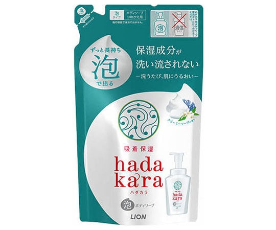 hadakaraボディソープ　泡で出てくるタイプ　クリーミーソープの香り　つめかえ用　440mL