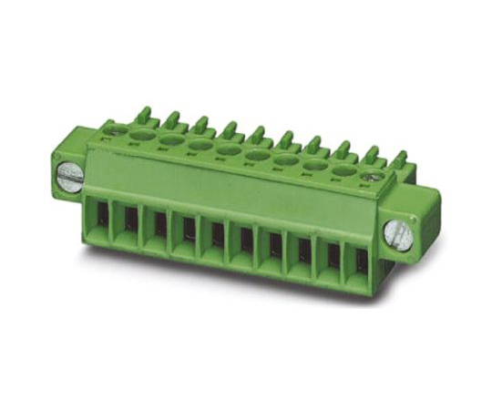 64-1306-52 基板用端子台 人気上昇中 MINI COMBICON MCシリーズ 10極 3.81mmピッチ 無料長期保証 緑 1827787 1列