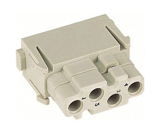 ヘビーデューティコネクタ Han-Modular シリーズ メス 4極 1.5A 50 V 1袋（2個入）