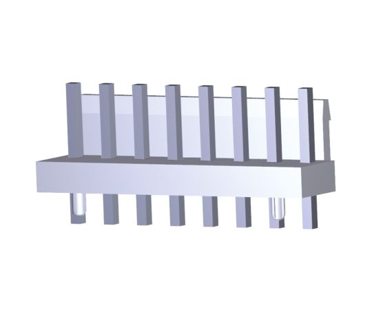 基板接続用ヘッダ Economy Powerシリーズ 2極 3.96mm 1列 ストレート 1袋（1000個入）