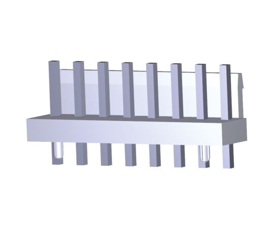 基板接続用ヘッダ Economy Powerシリーズ 2極 3.96mm 1列 ストレート 1袋（10個入）