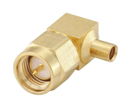 SMAプラグ　ケーブルマウント　プラグ　ライトアングル　はんだ